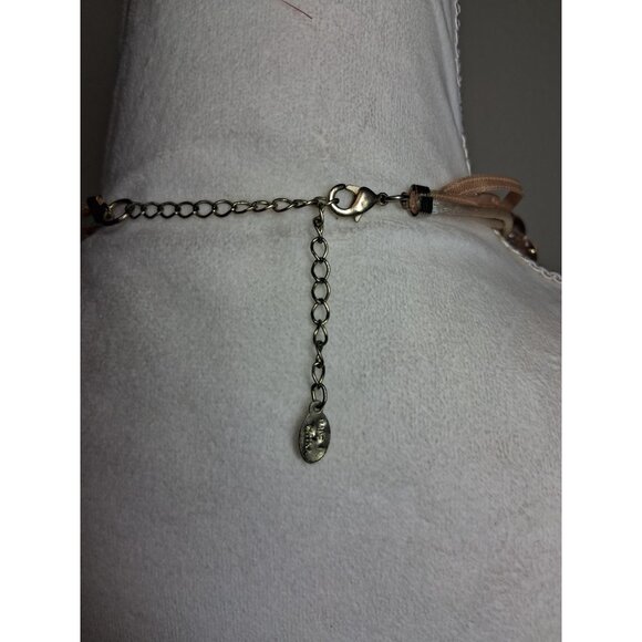 VTG Robert Rose Beaded Chocker Necklace Boho Y2K Business Casual Fashion AK12 - Picture 2 of 3